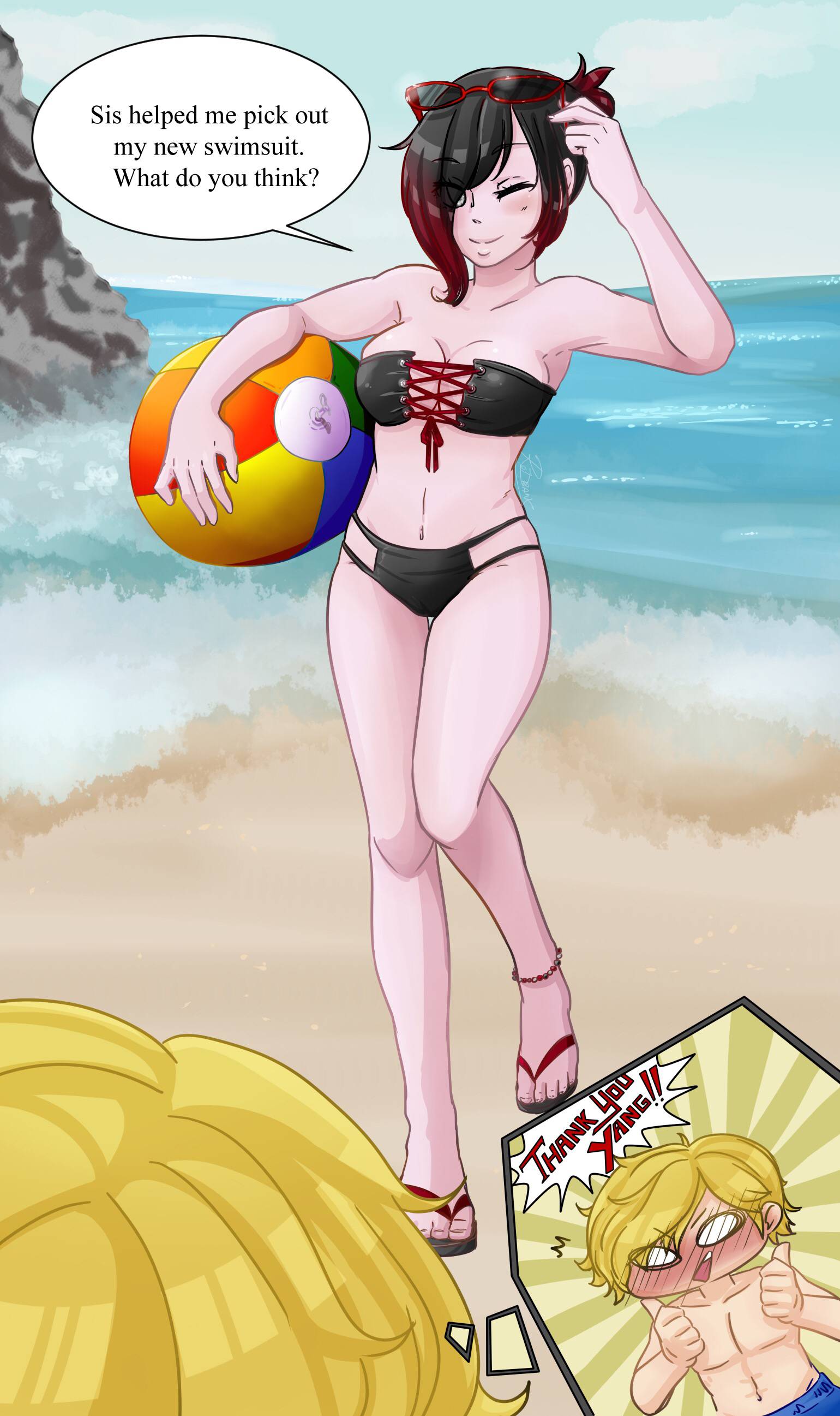 Twizzler reccomend rwby ruby rose the beach