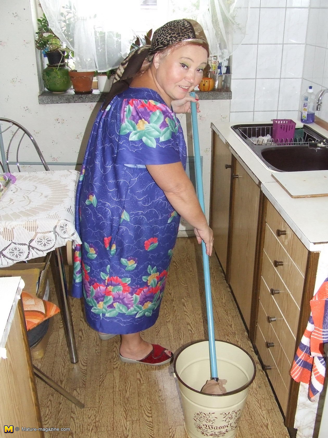 Cleaning grandma
