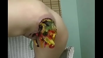 Gummy worms ass