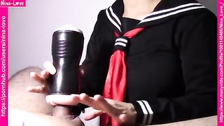 Deuce reccomend japanese schoolgirl uniform pov fleshlight handjob cumshot