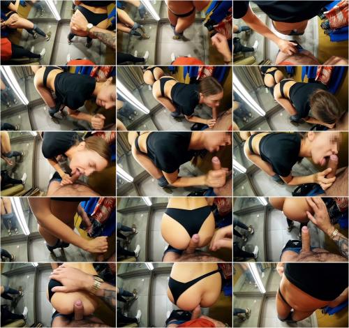 best of With public blowjob fitting athletic room