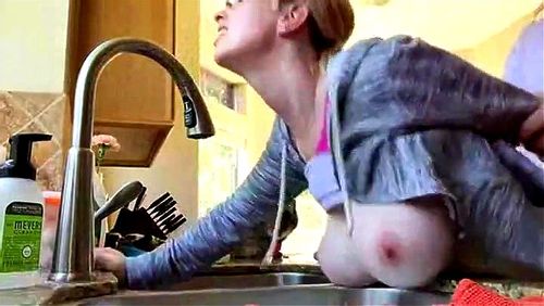 Sparkplug reccomend tits bent over kitchen sink fucked