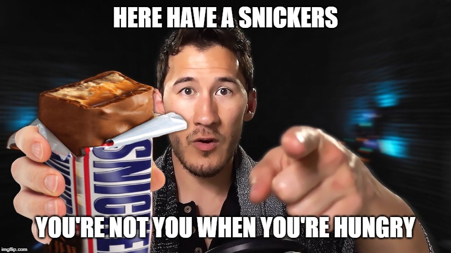 Youre when hungry snickers satisfies