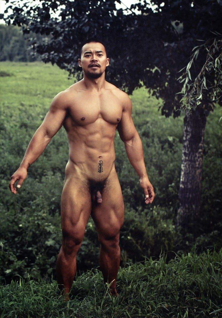 Naked asian muscle men