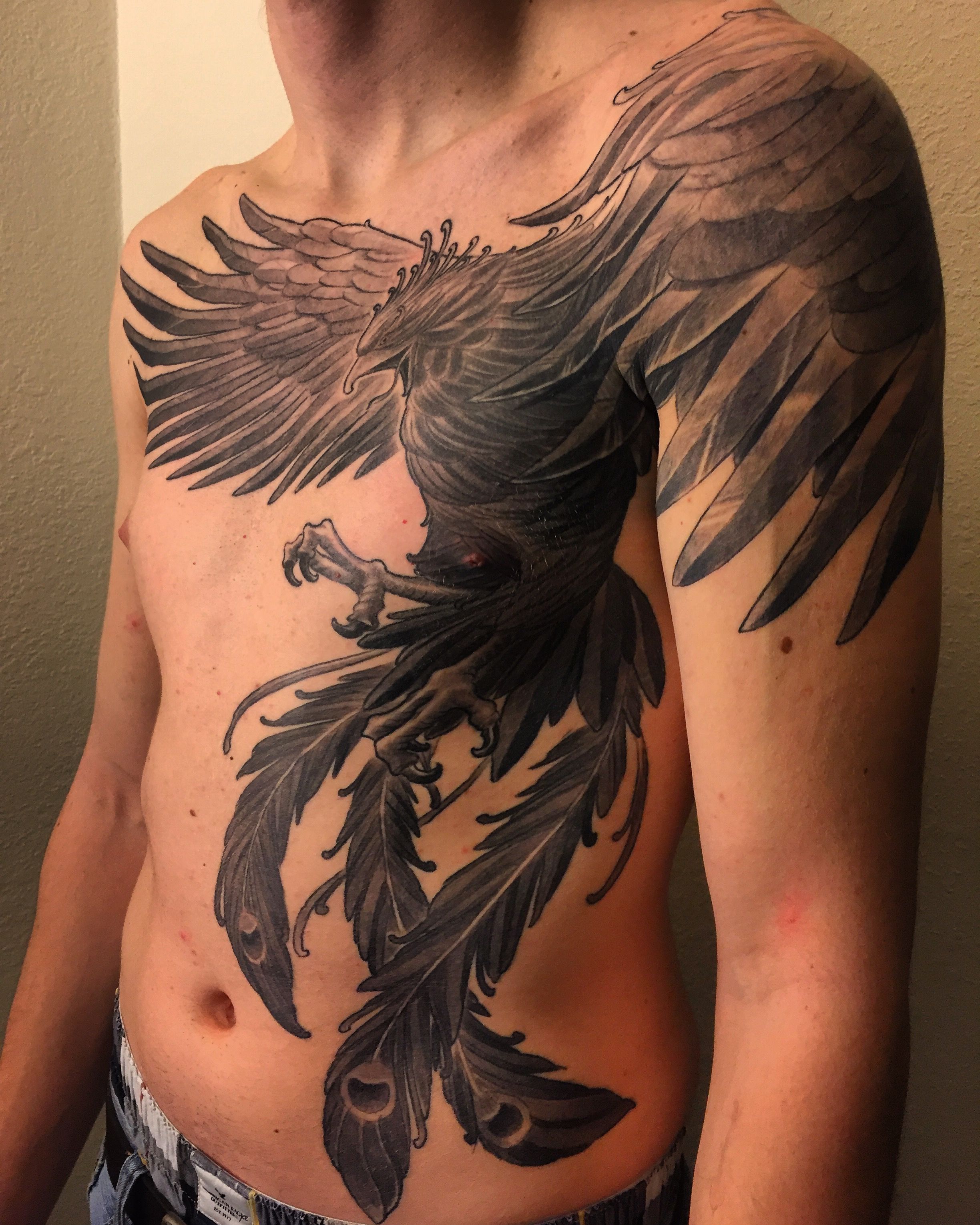 Snow W. reccomend Asian phoenix bird tattoo