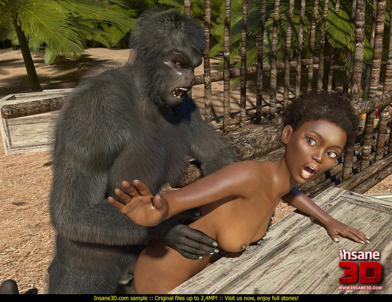 Gorilla and woman porno