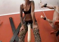 best of With giant dildo Pegging