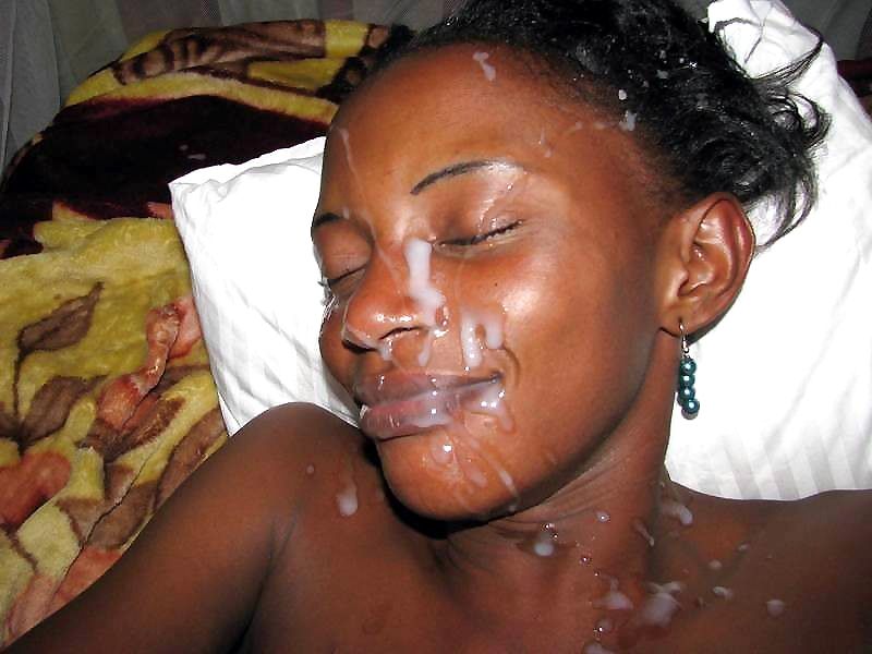 Wife getting facialed by black